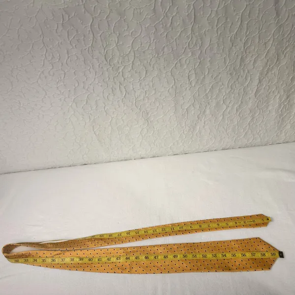Jos.A.Bank Silk Tie Men's Necktie Executive Collection Yellow Blue Geometric - Image 7