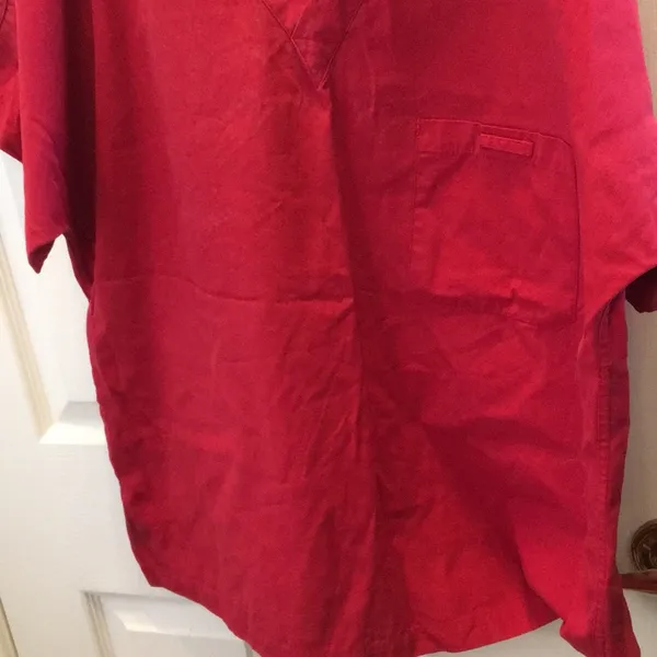FINAL MARKDOWN Scrubswear Scrub Top (L) Red Size L - Image 2