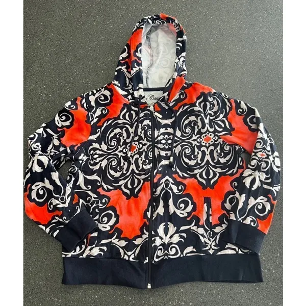 Women's Onque Casuals Hoodie M Red Blue size M - Image 4