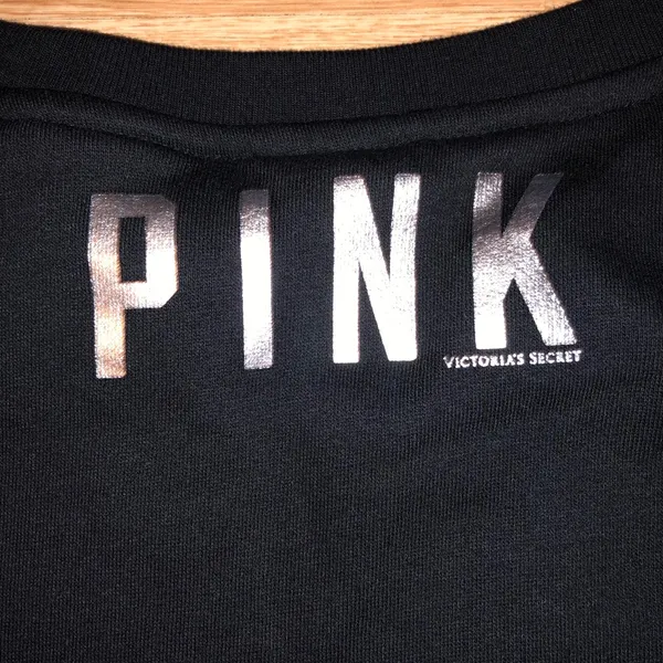 Victoria’s Secret PINK Crewneck Sweatshirt Size Medium Ombré Sequins Runs Small - Image 5