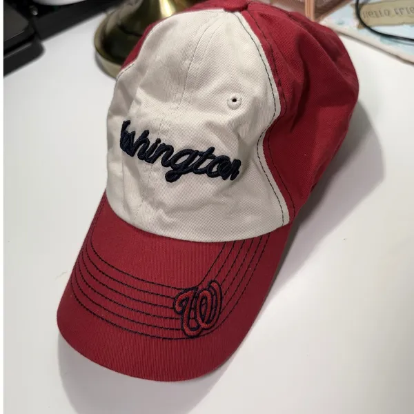 Fan Favorite Washington Nationals‎ MLB Baseball Cap Red White Adjustable Hat - Image 2