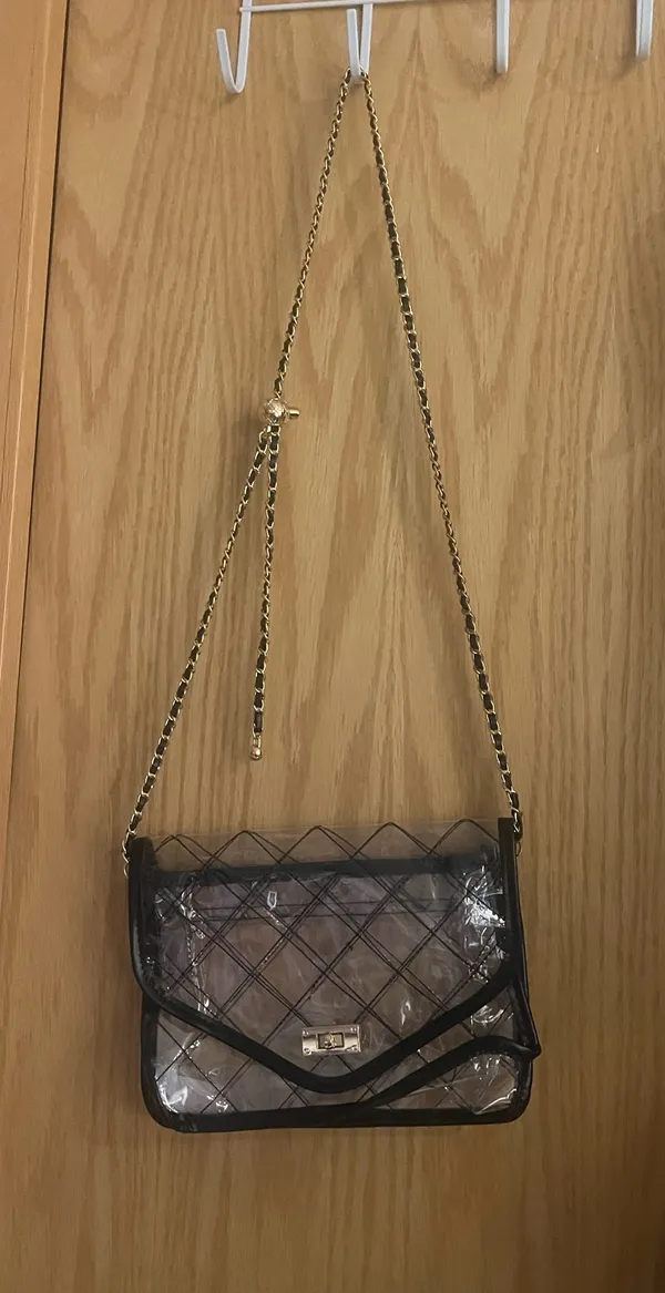 Clear crossbody bag Black - Image 3