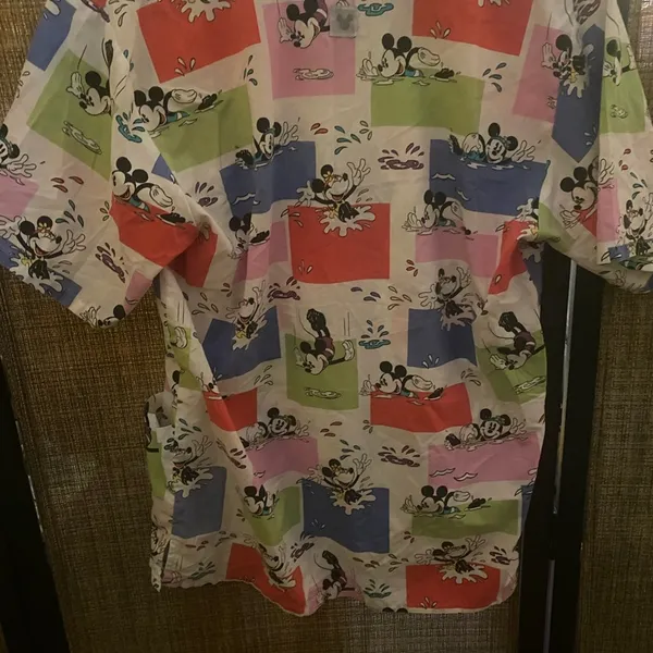 Vintage Disney Mickey Mouse scrub top size small - Image 3