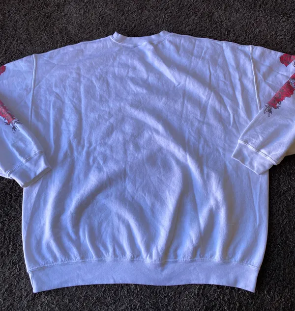 Junkfood Grateful Dead Roses White Sweatshirt XL - Image 2