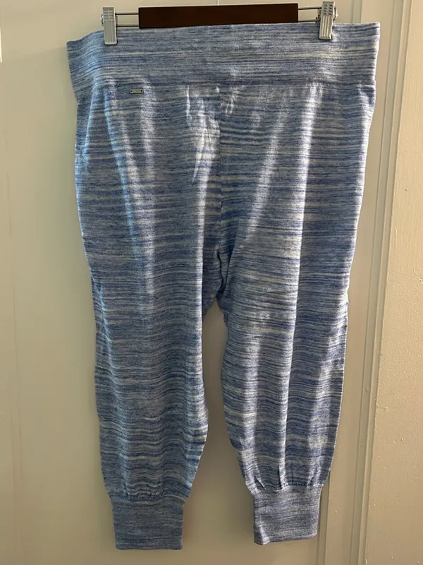 Ugg Women'S Size Xl Night Sky Blue Heather Imogen Capri Joggers Pants 1013744 - Image 3