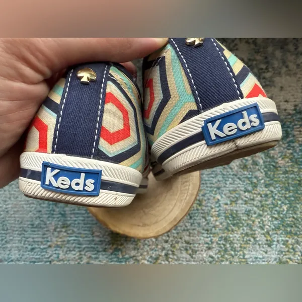 Kate Spade x Keds Champion Geo lace less slip on sneakers, size 6.5M - Image 10
