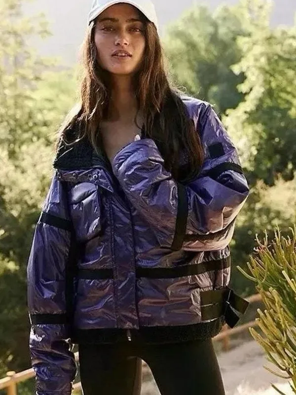 Free People Movement Vagabond Fleece Bomber Jacket - Image 2