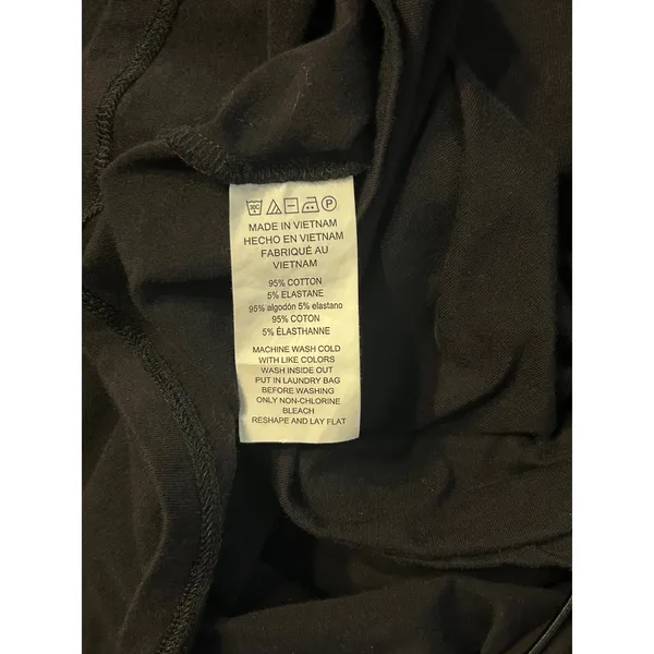 Michael‎ Kors Black Ruched Side Drawstring T-Shirt Dress MK Logo - Image 11