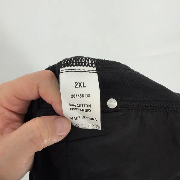 Flamingals Womens 2XL Black Wide Barrel Leg Denim Jeans Plus‎ Size - Image 5