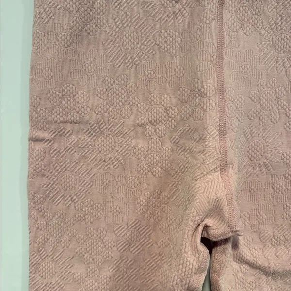 Pink Aerie floral embossed biker‎ shorts - Image 2