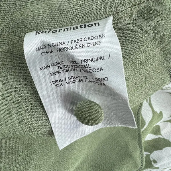 Reformation Brogan Dress in‎ Willow floral midi sz 4 - Image 9