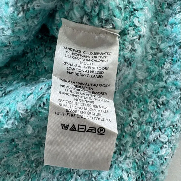 Free People BFF Cocoon Solid Crewneck Sweater Blue Size Large - Image 8
