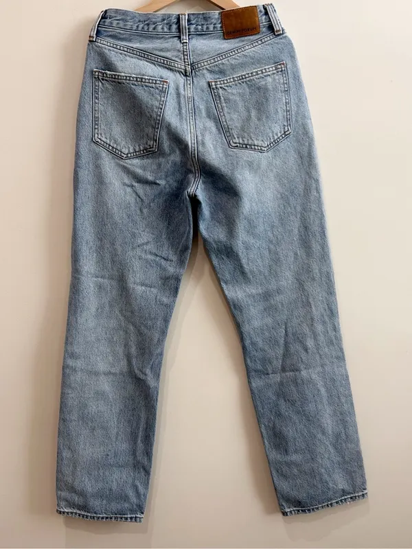 Aritzia Denim Forum The Joni High Rise Loose Jeans 29L Size 25 Blue - Image 12