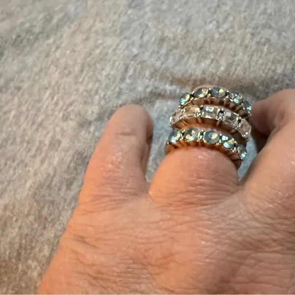 Silver Women's Ring Set NWT - Image 3
