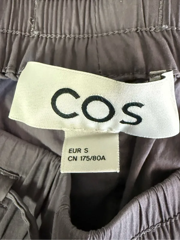 COS Jogger Pants Women’s Size Small Gray Purple Elastic Waist Tapered - Image 4
