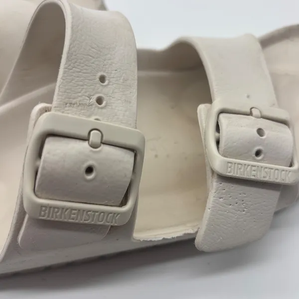 Birkenstock Arizona EVA Sandals Beige White Waterproof Slides EU 37 US 6-6.5 - Image 5