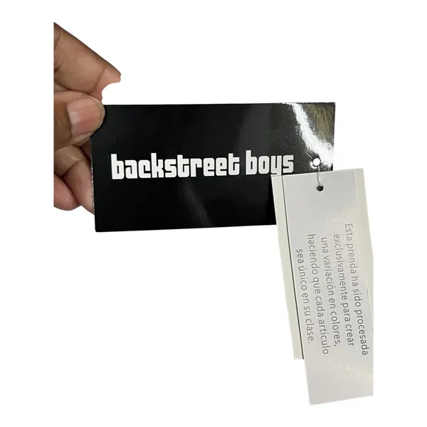 Backstreet Boys Graphic Crop Tee -Juniors Light Blue Mineral Wash - XXS - Image 5