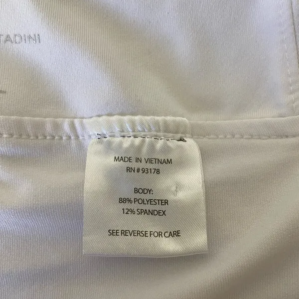 NWOT Adrienne Vittadini women’s white tennis golf athletic stretch‎ skort large - Image 7