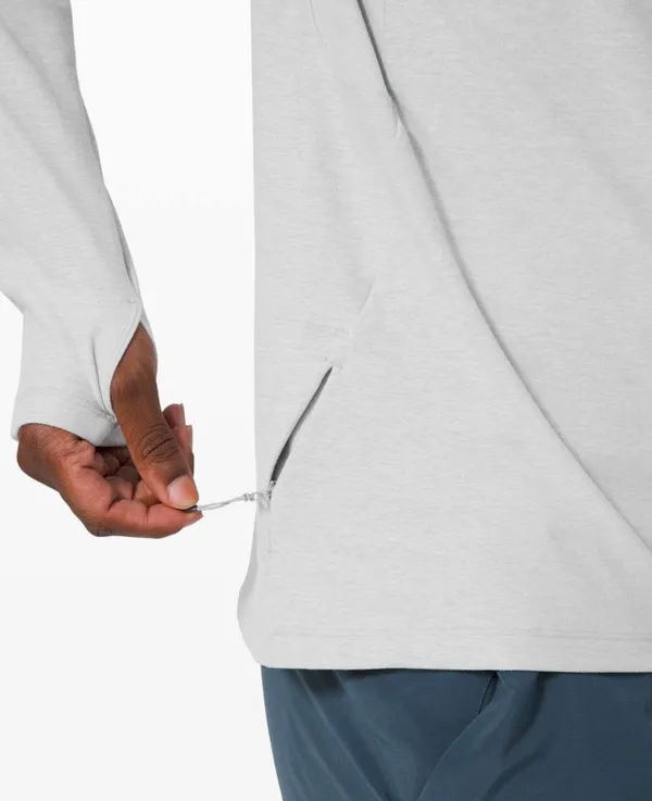 Lululemon Surge Warm Long Sleeve Heathered Sea Salt XL - Image 7