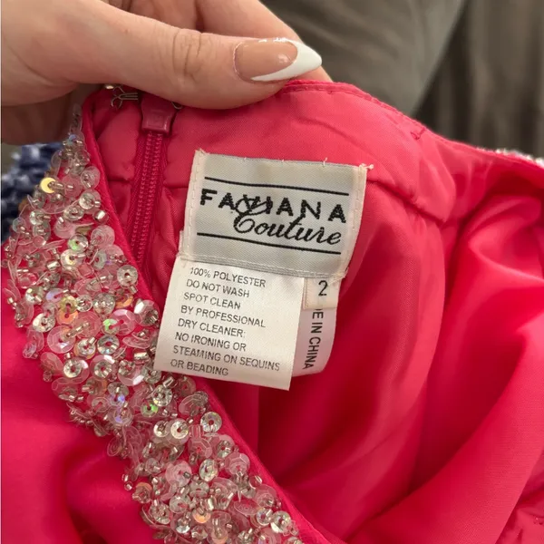 Faviana Couture Pink Prom Dress - Image 6