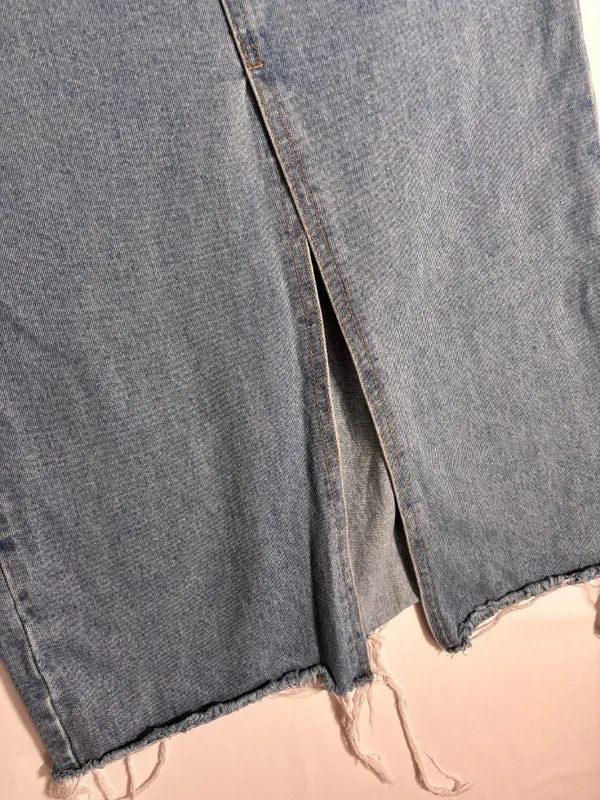 Vintage-Style Denim Midi Skirt – Size S - Image 2