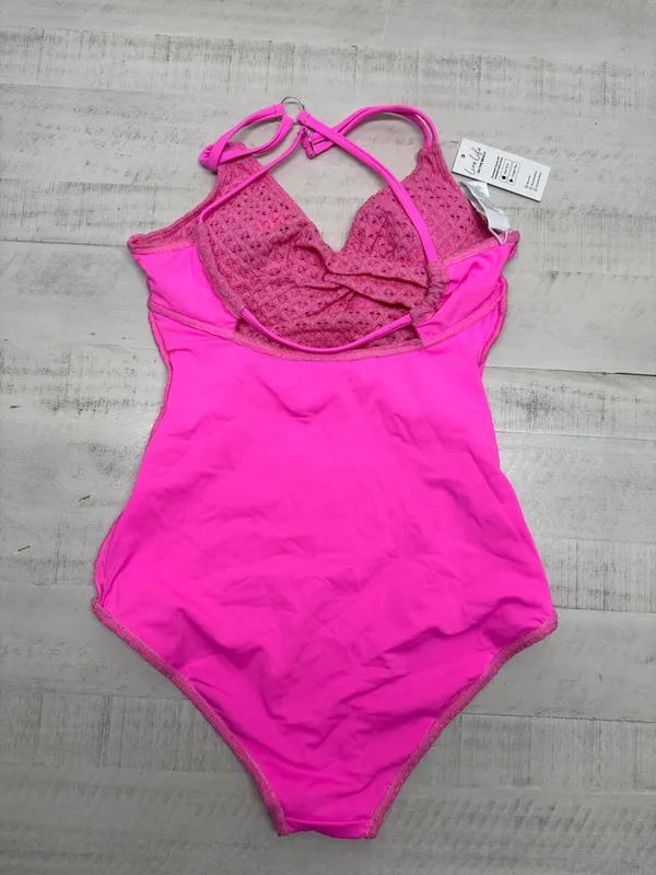 Cupshe Pink Plunge Ruched One Piece Swimsuit - Image 8