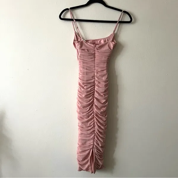 Oh Polly CORSICA Embellished Strap Cut Out Midi Dress in Rose size 0 - Image 8