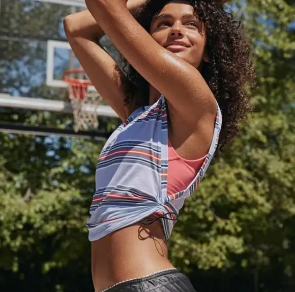 Free People Movement Women's Sports Mode Muscle Tank Top in Steel Combo size XS NWT - Image 3
