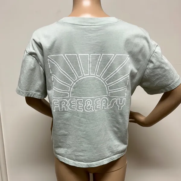 NWOT Madewell “Free & Easy” Graphic short sleeve cropped tee with pocket size S - Image 7