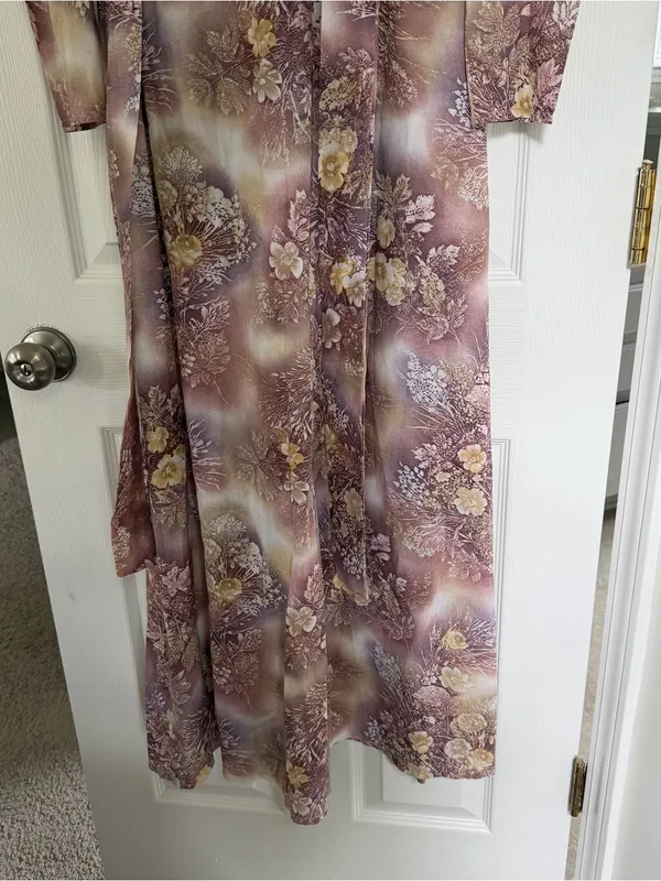 Vintage Handmade Long Sleeve Maxi Dress Size Small/ Medium - Image 4