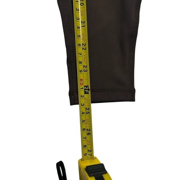Buffbunny Size M High Waist‎ Step Up Leggings Brown Athletic Performance Gym NWT - Image 5
