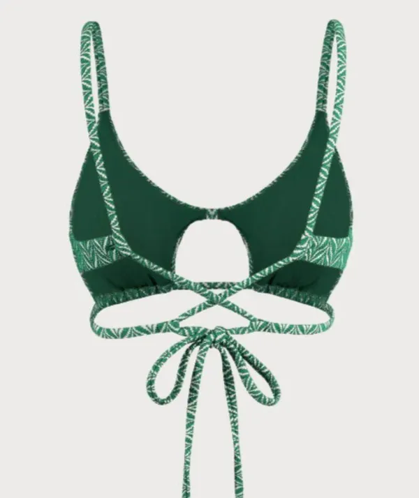 BERLOOK Green Geometric Textured Cut Out TOP AND BOTTOM 03 - Image 6