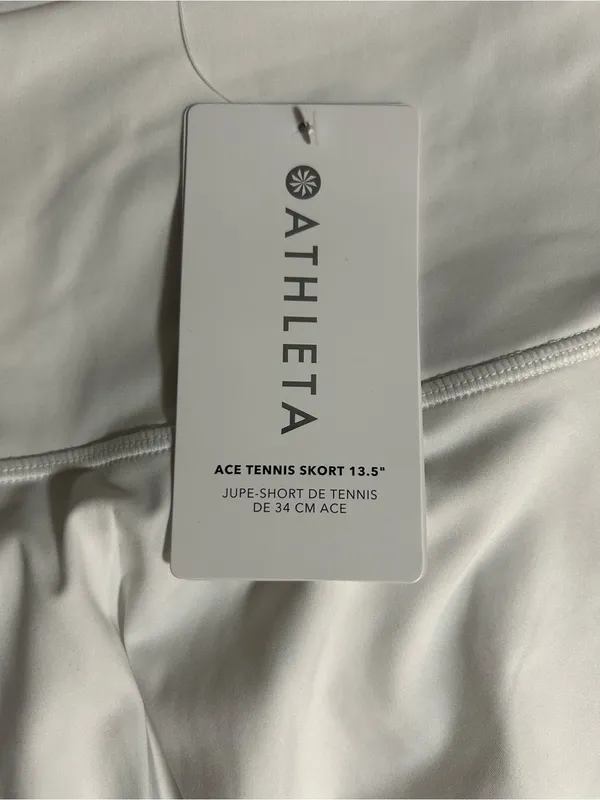 Athleta White Ace Tennis Skort Size 2X - Image 2
