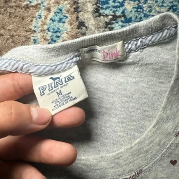 vintage vs pink tee Gray Size M - Image 3