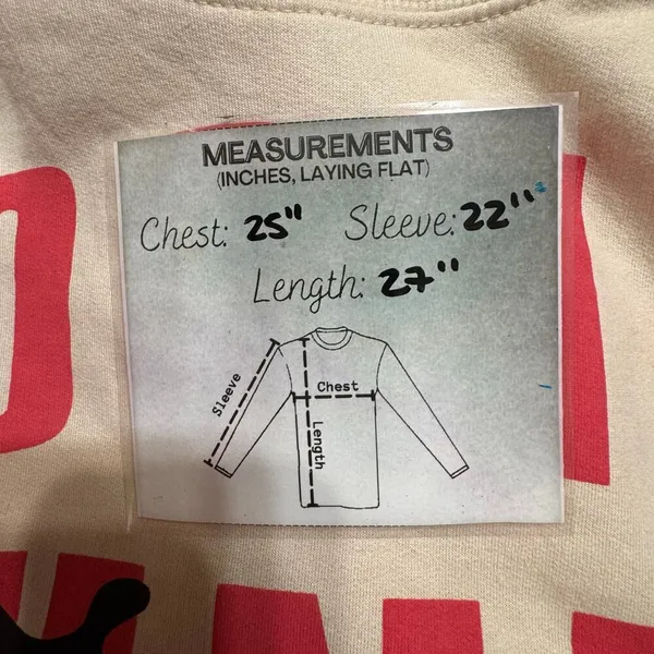 Looney Tunes Unisex Beige‎ Long Sleeves Pullover Sweatshirt Size XXL - Image 6