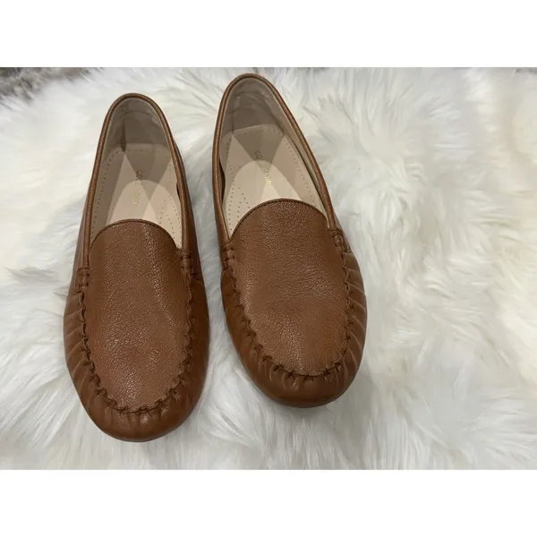 Cole Haan Women 10B Evelyn Driver Flat Leather Driving Moccasin Loafers Slip On - Image 3