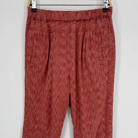 Anthropologie Red Space Dye Jogger Pants Size Small Boho‎ Lounge Casual Cotton - Image 4