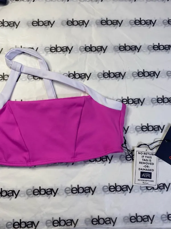 Tiger Friday High Drama Crop Top Skipper Pink/White Adult Small Dancewear NWT - Image 2