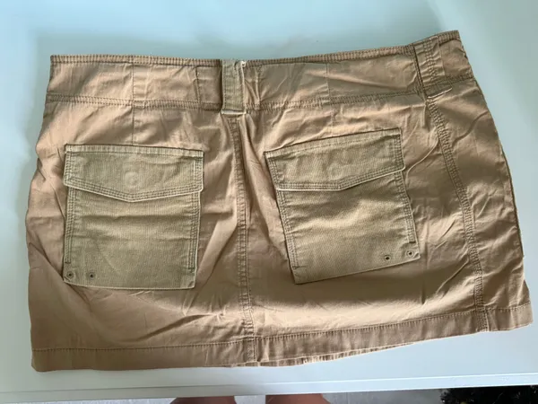 Abercrombie 2000s Mixed Fabric Micro Mini Skirt - Image 6