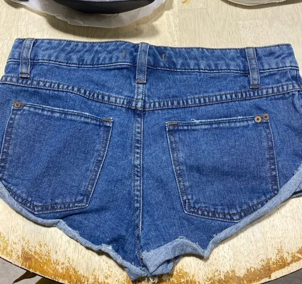 Free People Low Rise Cut Off Shorts - Image 3