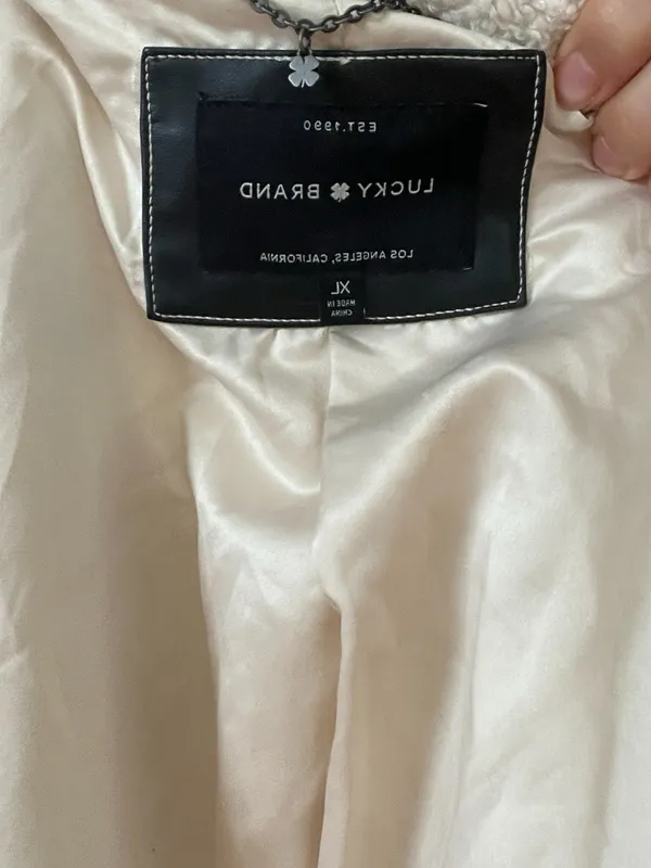 Lucky Brand White Trench Coat - Image 2