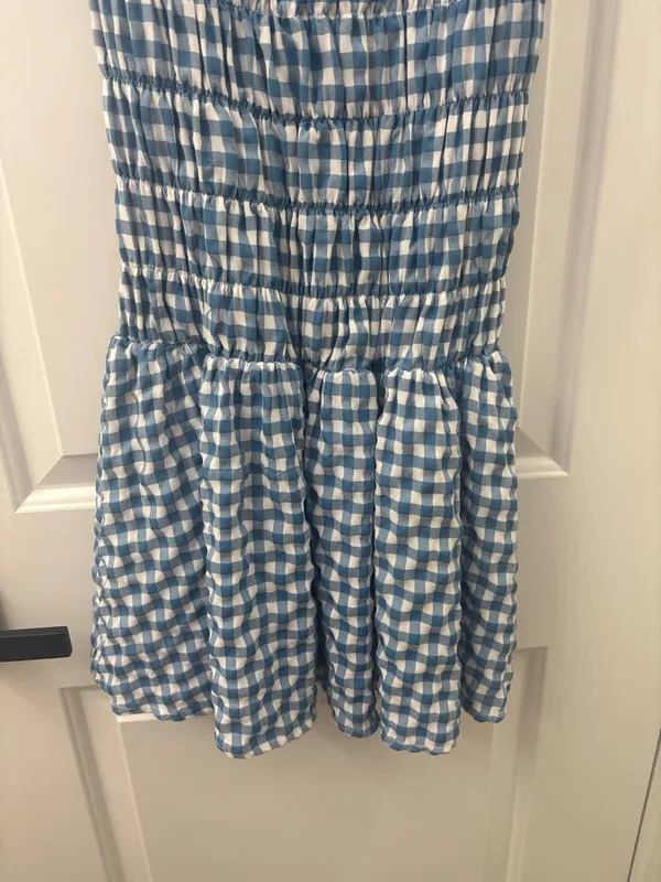 House of Spence blue and white gingham dress - Image 3