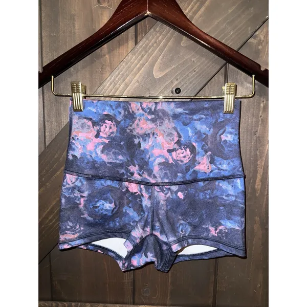 LULULEMON Boogie Short Roll Down‎ Multicolour moody mirage deep navy Size 0 - Image 2