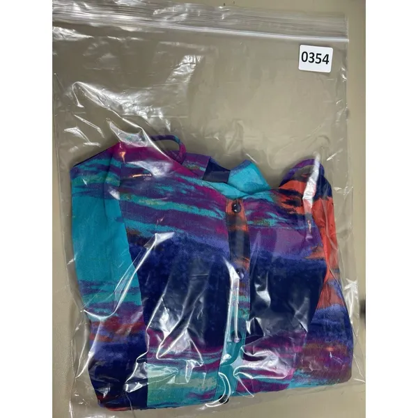 Triple Heart High Low Midi Sleeveless Tie Dye Flowy Dress S boho - Image 13