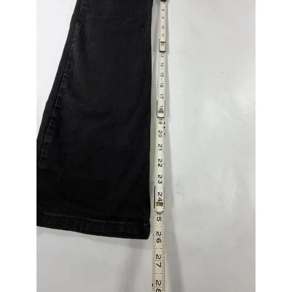 Wrangler Womens Bootcut Jeans Black Denim Mid Rise 5 Pocket Size 25x26 - Image 6