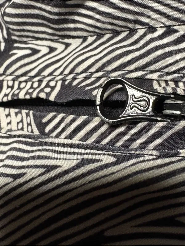 lululemon athletica Black & White Printed Women's Athletic Shorts - Image 5