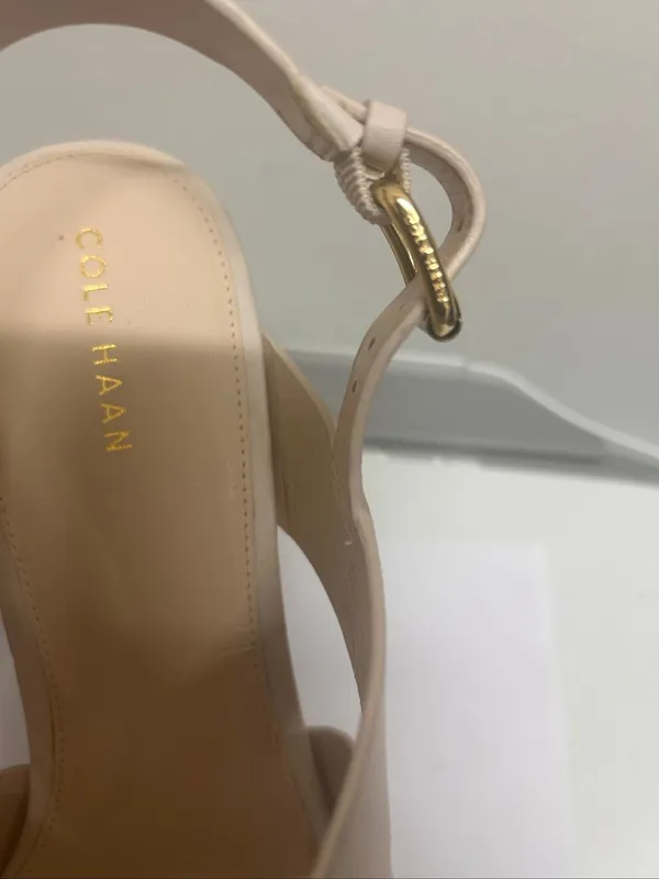 Cole Haan Women’s Cynthia Block Heel Sandal Beige Size 9B - Image 7