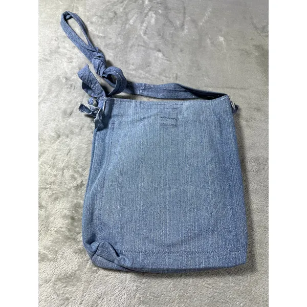 Handmade University of Alabama Crossbody Bag Denim Multi Pocket Crimson Tide - Image 7