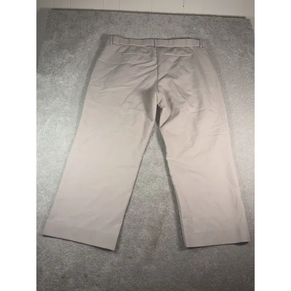 NWT abercrombie beige wide leg dress pants pleated 35/20R Curve Love Plus Sloane - Image 7