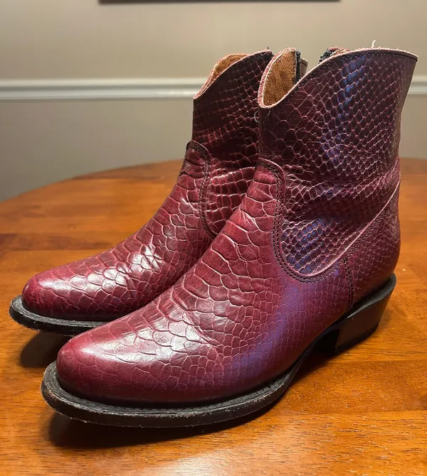 J.B Dillon Cowboy Ankle Boots - Image 4